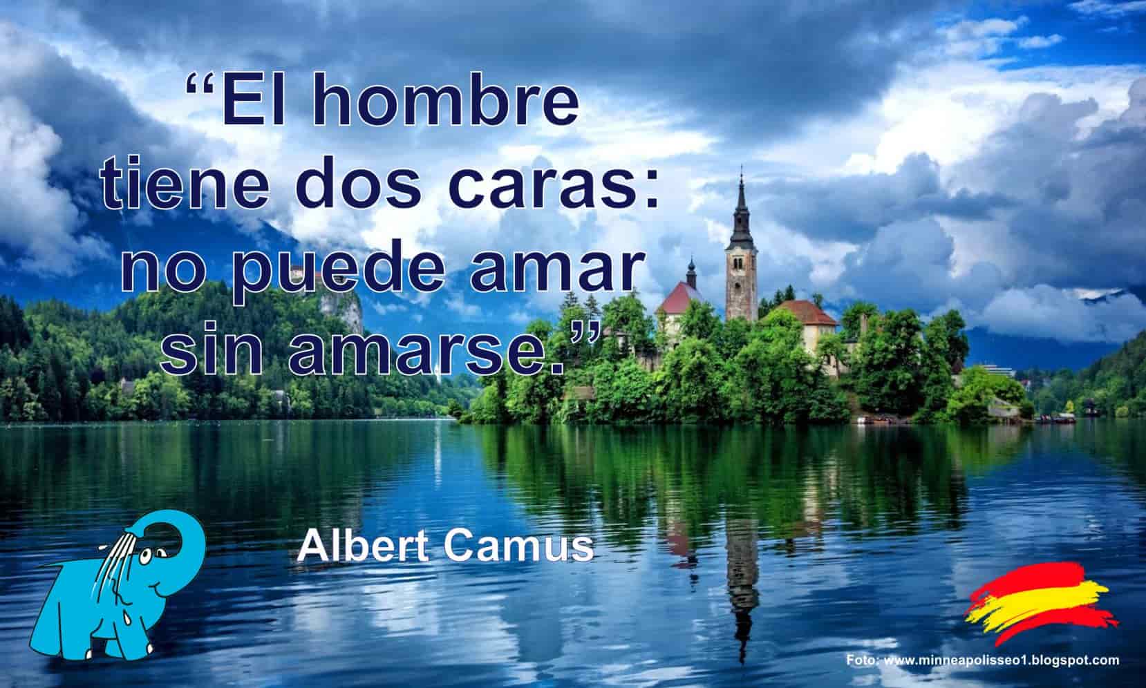 El hombre tiene dos caras: no puede amar sin amarse.